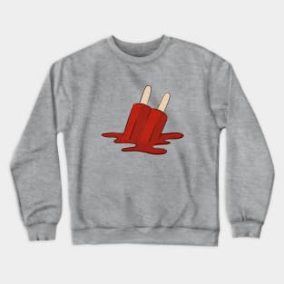 Melted Red Popsicle Crewneck Sweatshirt